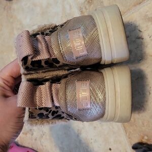 Girls Hey Dude Cheetah Boots